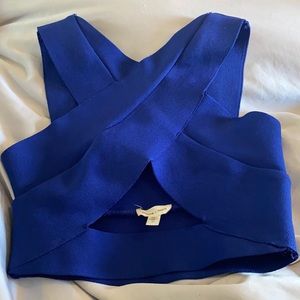 Silence + Noise bandage cut-out crop top